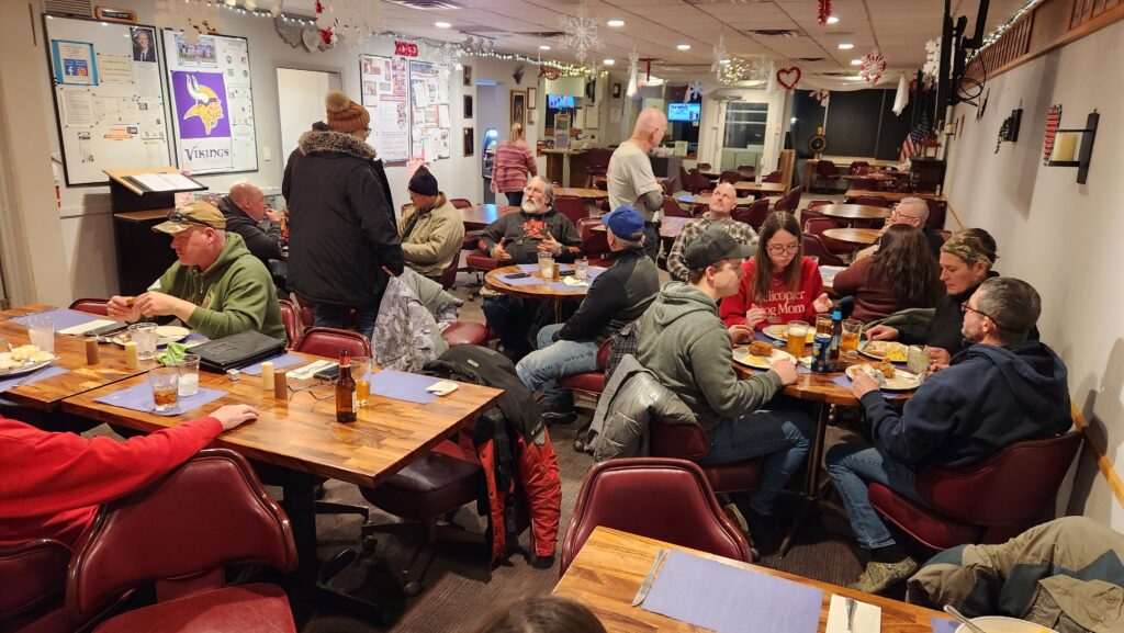 Dinner for volunteers at the Hopkins Elks Club.