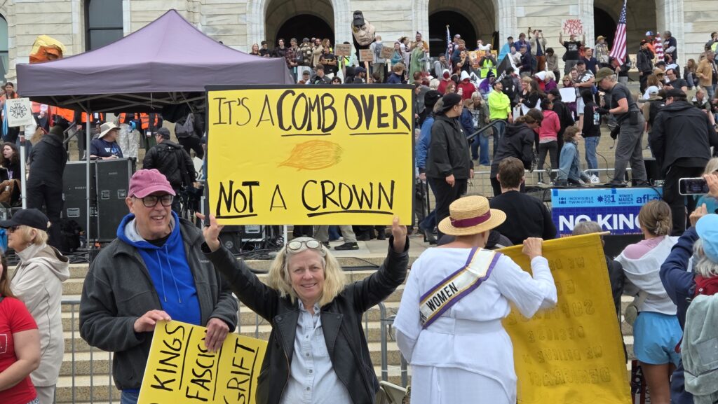 This sign at the No Kings rally caught my eye.